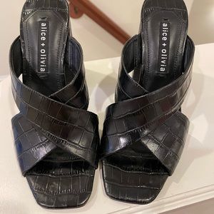 Alice & Olivia slide sandals, brand new